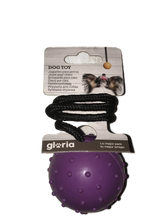 Jouet pour Chien Balle caoutchouc avec corde Gloria DIAM 7 (30cm)
